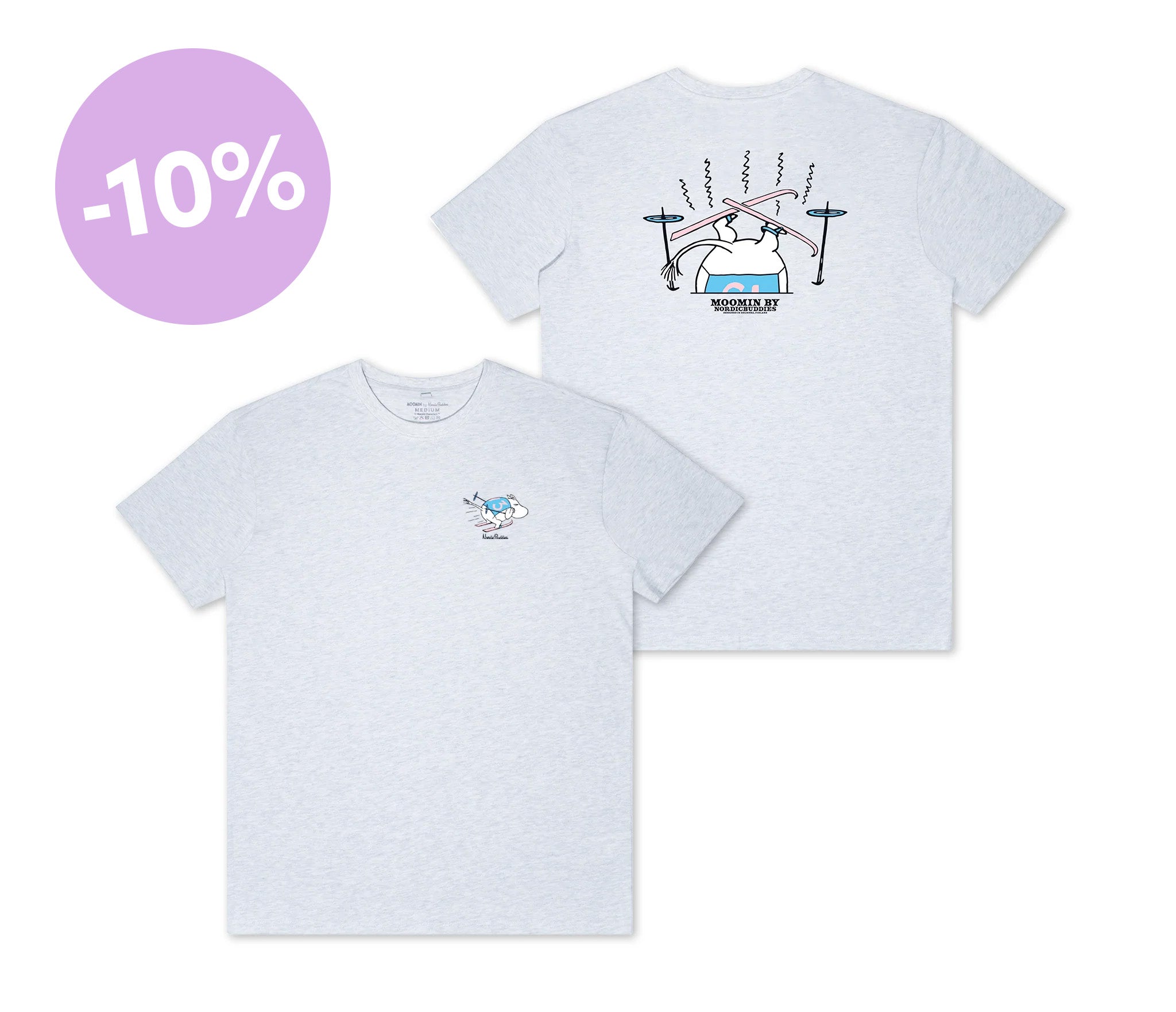 T-Shirt Moomintroll - Light Grey