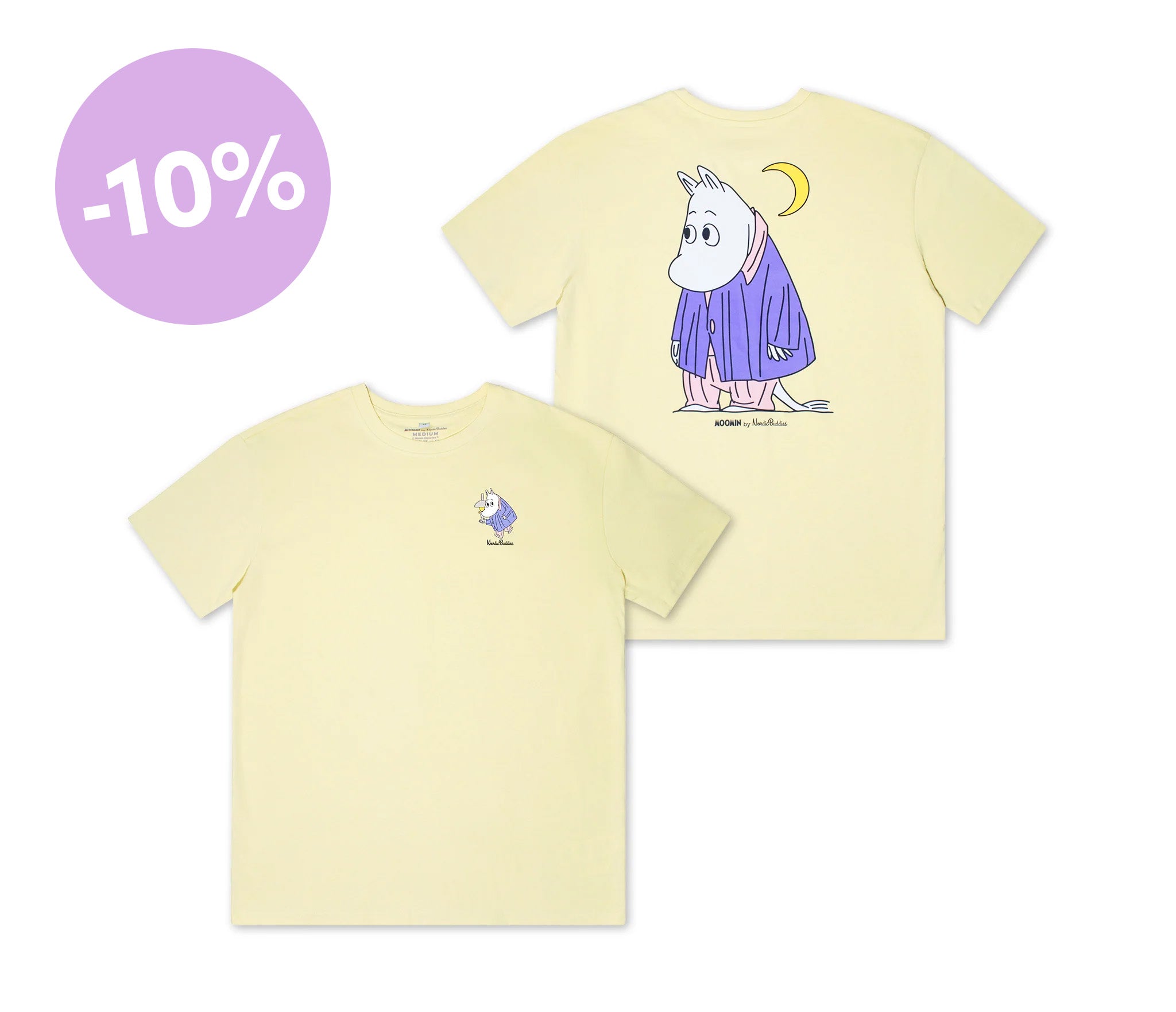T-Shirt Moomintroll - Light Yellow