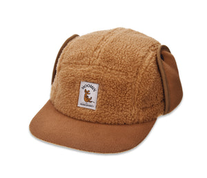 Sniff Fleece Cap With Ear Warmer - Brown
