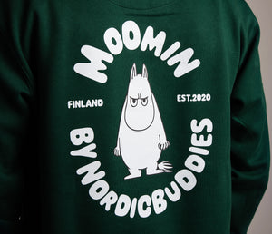 Organic Premium Hoodie Moomin - Green