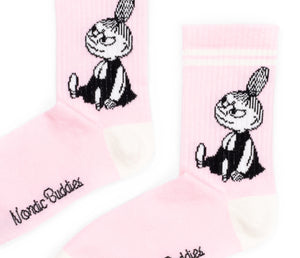 Moomin Ladies Retro Socks Pink Little My | Muumi Naisten Retro Sukat Vaaleanpunainen Pikku Myy