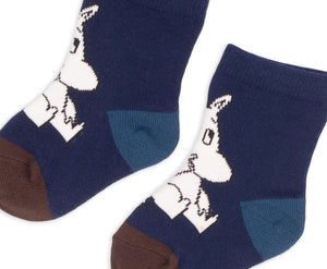 Moomintroll Baby Socks - Navy Blue