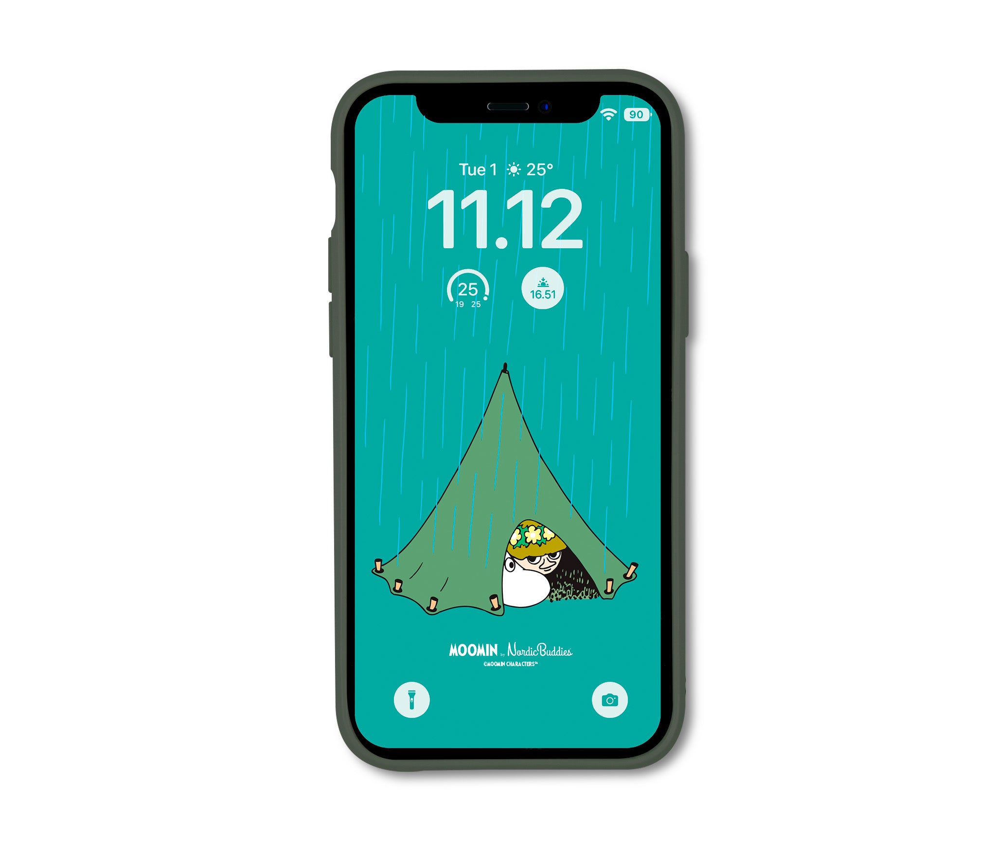 Moomintroll's Adventure iPhone Case Biodegradeable - Green