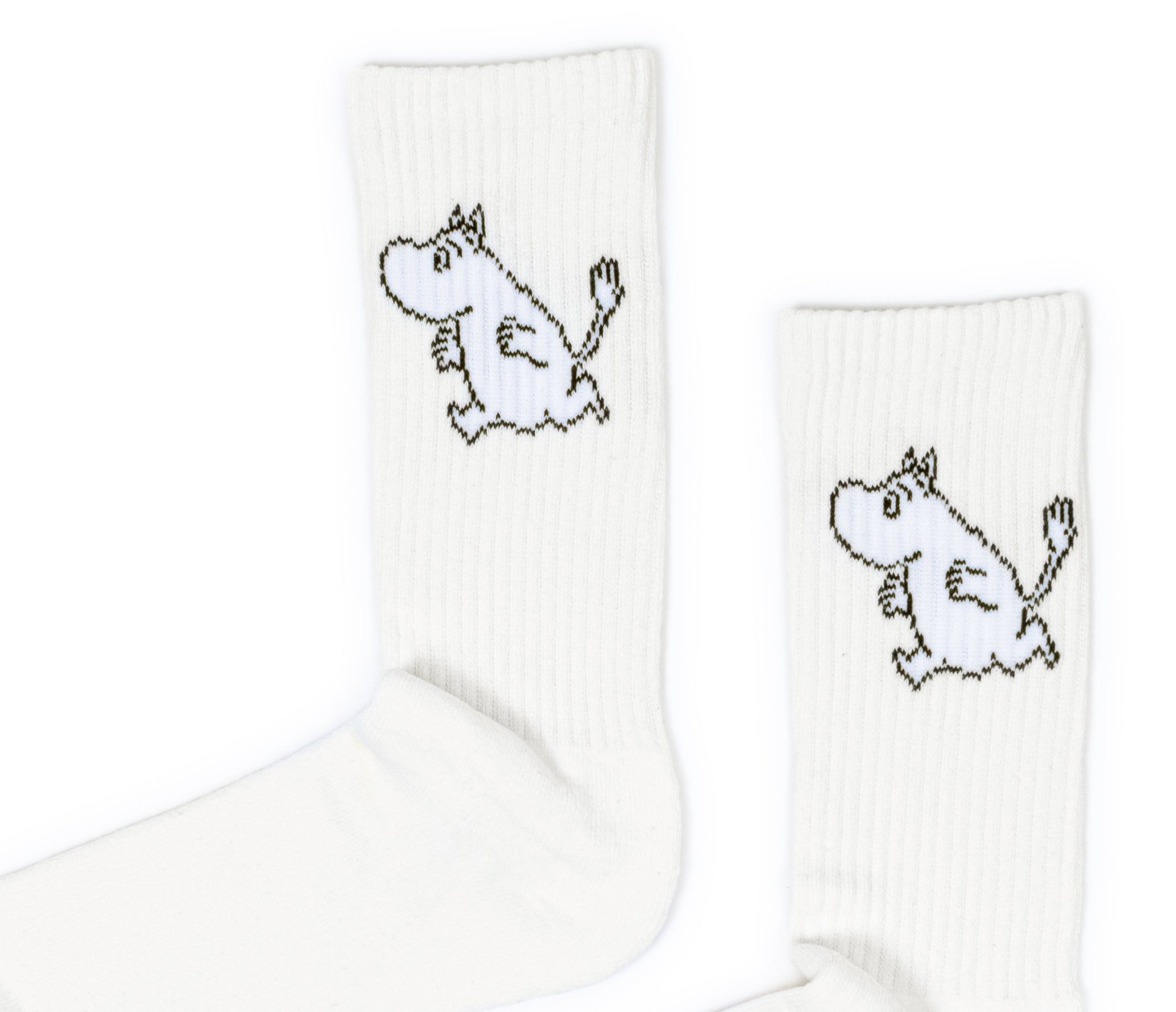 Moomin Men’s Sport Socks White Moomintroll | Muumi Miesten Sportti Sukat Valkoinen Muumipeikko