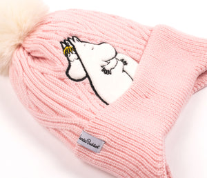 Moomin Winter Hat Beanie Kids Pink Snorkmaiden Moomintroll | Muumi Lasten Beanie Vaaleanpunainen Niiskuneiti Muumipeikko
