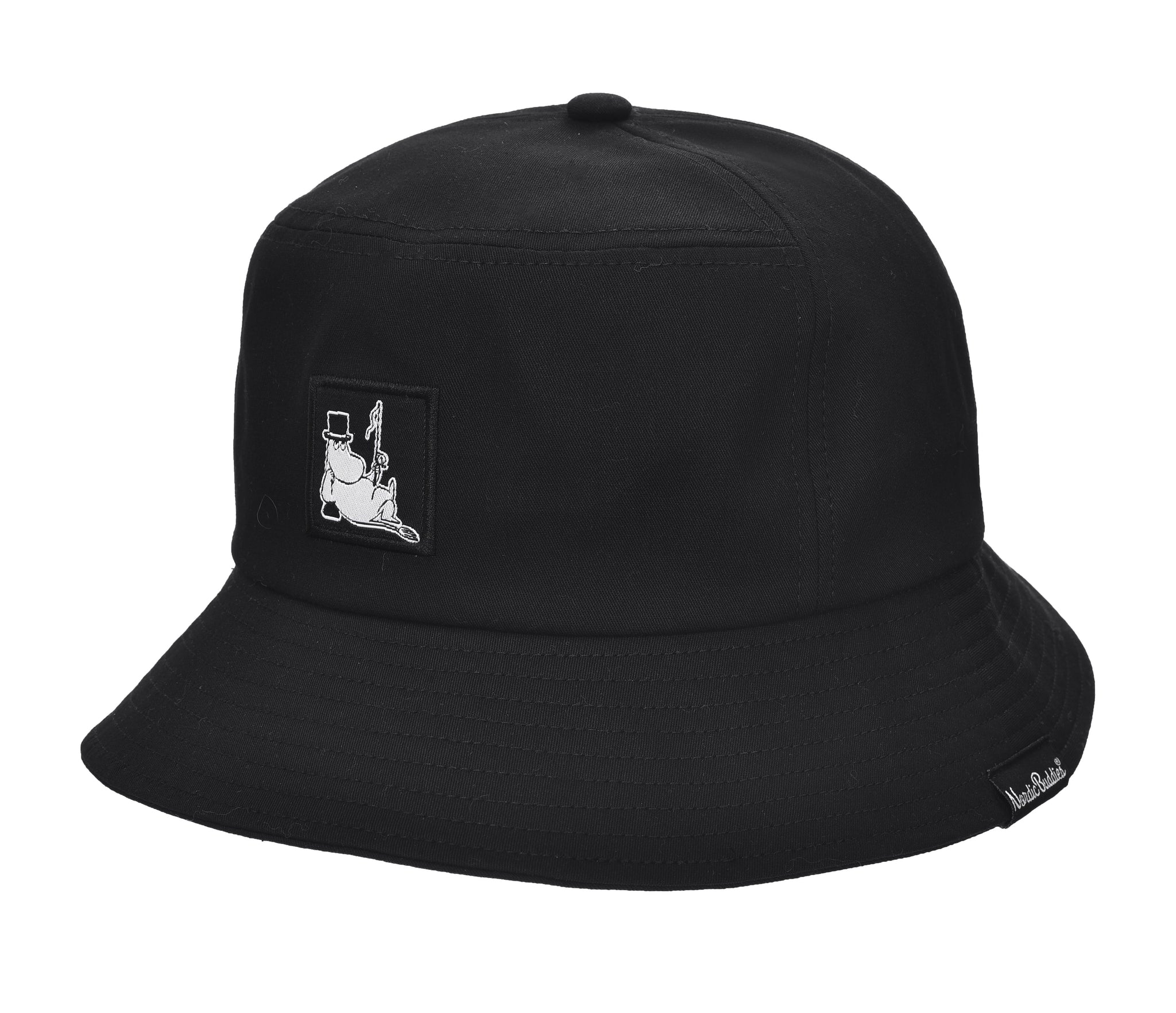 Moomin Bucket Hat Black Moominpappa | Muumi Kalastajahattu Musta Muumipappa