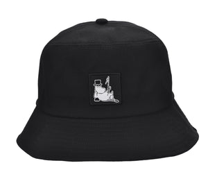 Moomin Bucket Hat Black Moominpappa | Muumi Kalastajahattu Musta Muumipappa