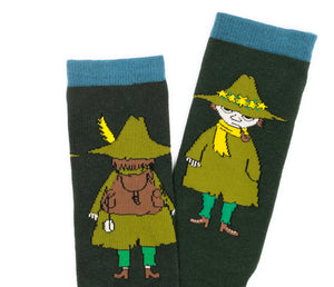 Moomin Men’s Socks Green Snufkin | Muumi Miesten Sukat Vihreä Nuuskamuikkunen
