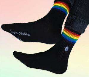 Moomin Men’s Retro Embroidery Socks Black The Groke | Muumi Miesten Retro Brodeeratut Sukat Musta Mörkö