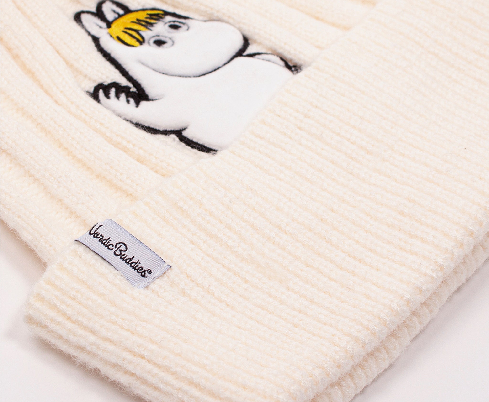Moomin Winter Hat Beanie Adult White Snorkmaiden | Muumi Aikuisten Beanie Valkoinen Niiskuneiti